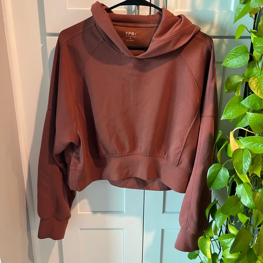 Abercrombie & Fitch YPB NeoKnit Wedge Popover Hoodie Medium